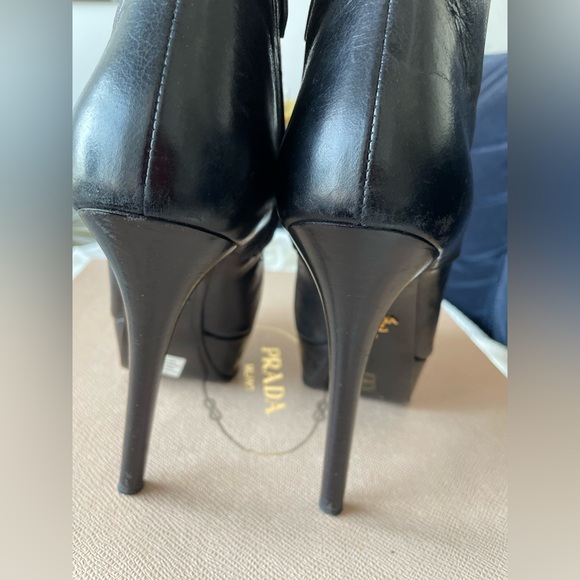 Prada Lace up Platform Stiletto Booties - Picture 5 of 8